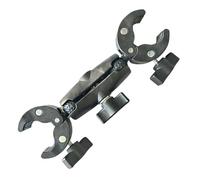 Support de caméra de moto réglable à 360 degrés universel double tête | Pince de caméra pour guidon de voiture, garage, bureau, atelier, piste, rue, parc
