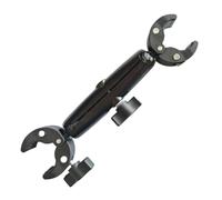 Support de caméra de moto, réglable à 360 degrés, universel, double tête | Support de fixation pour caméra de vélo et moto pour route, studio, garage, atelier, bureau