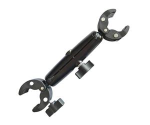 Support de caméra de moto, réglable à 360 degrés, universel, double tête | Support de fixation pour caméra de vélo et moto pour route, studio, garage, atelier, bureau
