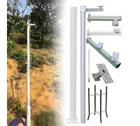 Support de caméra de sécurité pour surveillance 3 m | Support de caméra de sécurité durable pour surveillance extérieure sûre dans l'école, le jardin, le porche ou l'allée