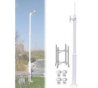 Support de caméra de sécurité réglable sur poteau extérieur - Idéal pour les jardins et les allées, parfait pour la surveillance de votre domicile, résistant aux intempéries, hauteur réglabl