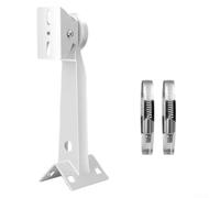 Support de caméra de sécurité robuste en aluminium pour murs extérieurs, coins et poteaux avec arceaux pour systèmes Ip Cctv Blanc (avec arceau de 30 cm)