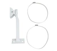 Support de caméra de sécurité robuste en aluminium pour murs extérieurs, coins et poteaux avec arceaux pour systèmes Ip Cctv Blanc (avec arceau de 20 cm)