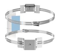 Support de caméra de sécurité | Support de montage pour caméras de sécurité - Support réglable sans perçage pour maison, TV, satellite extérieur, garde-corps, chauffe-eau, panneau routier