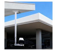 Support de caméra de sécurité Suspendu réglable, Support Mural à Joint Universel, télescopique à 360°, Longueur 23,6-118,1 Pouces, Hauteur maximale 120 cm/3,9 Pieds.