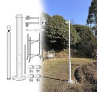 Support de caméra de surveillance extérieure avec boîte de jonction et accès aux fils, idéal pour les colonnes de lampadaires solaires et les systèmes de sécurité