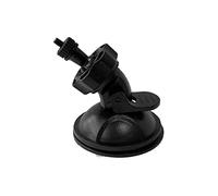 Support de caméra de tableau de bord en plastique à ventouse pour caméra embarquée de voiture Noir