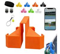 Support de Caméra de Tennis, Support de Téléphone et de Caméra D'action Sécurisé à Double Perspective avec Clip Plus Solide pour Filet et Clôture, Support de Filet de Tennis Fixe pour L'enregistrement