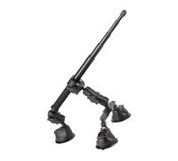 Support de caméra de toit pour véhicule sécurisé avec 3 ventouses 1,2 m Bras d'extension pour vue à la troisième personne Accessoire de caméra d'action