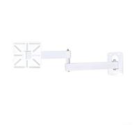 Support de caméra dôme en forme de L, support de sécurité mobile pour installation murale, support réglable en métal pour la plupart des caméras de surveillance, noir (35 deux bras blancs)