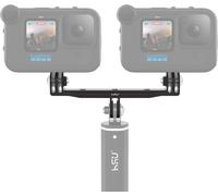 Support De Caméra Double En Aluminium Pour Gopro, Adaptateur Double Pour Gopro Avec Ca e Media Mod Ou Boîtier Etanche[Hero550]