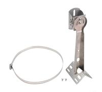Support de caméra en acier inoxydable 304, support d'angle pour extension de sécurité CCTV avec pince de 20 cm pour anneau