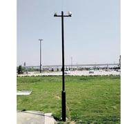 Support de caméra extérieur noir pour parkings - Support de surveillance segmenté amovible pour murs scolaires - 5 m / 16.4ft de long et résistant aux intempéries Securi Solut