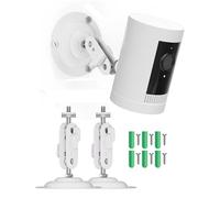 Support de caméra métallique à filetage standard 1/4"-20,compatible avec la caméra Ring/Eufy/Arlo/Wyze,compatible avec la Ring Stick Up Cam,EufyCam 2/2C/2 Pro/2C Pro,Arlo Pro 4/Pro3 Caméra de sécurité