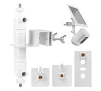 Support de caméra pour Arlo/Came/Ring : support de gouttière 2 en 1 pour caméra de surveillance et panneau solaire, support de panneau solaire avec port à vis standard 1/4", accessoire de support