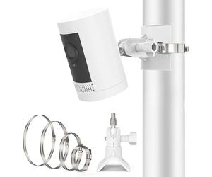 Support de caméra pour Ring Stick Up Cam, support de mât Support de montage mural pour Ring Spotlight Cam Plus/Pro/Panneau solaire/Pan Tilt, Accessoires pour caméra extérieure et intérieure, 1 pièce,
