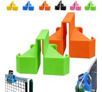 Support De Caméra pour Tennis, Support pour Téléphone Et Caméra d'action à Fixer sur Le Filet, Support Portable Et Stable sans Installation, Idéal pour Filmer Les Matchs Et Analyser(Green+Orange)