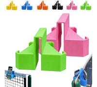 Support De Caméra pour Tennis, Support pour Téléphone Et Caméra d'action à Fixer sur Le Filet, Support Portable Et Stable sans Installation, Idéal pour Filmer Les Matchs Et Analyser(Green+Pink)