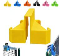 Support De Caméra pour Tennis, Support pour Téléphone Et Caméra d'action à Fixer sur Le Filet, Support Portable Et Stable sans Installation, Idéal pour Filmer Les Matchs Et Analyser(Yellow)