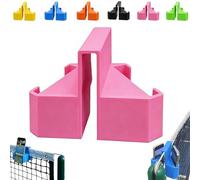 Support De Caméra pour Tennis, Support pour Téléphone Et Caméra d'action à Fixer sur Le Filet, Support Portable Et Stable sans Installation, Idéal pour Filmer Les Matchs Et Analyser(Pink)