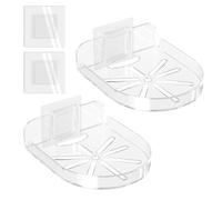 Support de caméra sans perçage, étagère de support de moniteur sans perçage, petit support mural adhésif avec clip de câble pour haut-parleurs et moniteurs