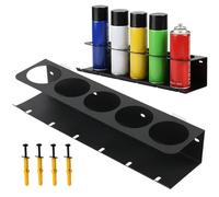 Support de canette, porte-bombe aérosol, 43 cm, à air comprimé, accessoires pour garage, atelier, porte-outils, organisateur d'outils d'atelier, acier noir durable, organisation, organisation