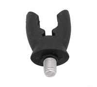 Support de canne à pêche à la carpe en caoutchouc antidérapant pratique pour diverses techniques de pêche (noir)