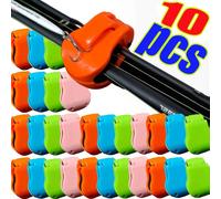 Support de canne à pêche ABS universel multifonctionnel pour le transport et le rangement des cannes à pêche en mer, antidérapant, 4,5x3x3cm A260406 Orange-10pcs
