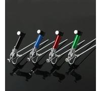 Support de canne à pêche avec pivot réglable et rondelle de verrouillage sécurisée, construction en alliage d'aluminium avec piquet à double broche pour une stabilité fiable (F)