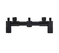 Support de Canne à pêche, Barres de Buzz pour pêche à la Carpe, Support d'alarme Morsure, Canne télescopique avec 2 têtes pour Barre transversale Noire