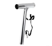 Support de canne à pêche en acier inoxydable 316 pour bateau, kayak, yacht - Support de fixation robuste avec pivot à 360° - Support de poteau de qualité marine pour terrasse, rail, mur, vertical et