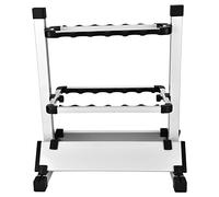 Support de canne à pêche en aluminium, ertical en Alliage d'aluminium, Canne à pêche Organisateur de Stockage pour 12 cannes à pêche avec base stable 44,5 x 50 x 32,5 cm