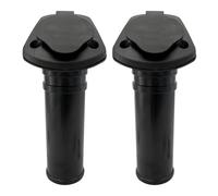 Support de canne à pêche encastré avec couvercle rabattable pour bateau, kayak, accessoire de pêche professionnel avec capuchon