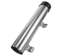 Support de Canne à Pêche Fixe 45mm en Acier Inoxydable pour Bateau | Montage Latéral ou Tableau Arrière, Finition Polie Argentée, Usage Offshore, Look Yacht Moderne