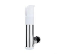 Support de canne à pêche marine pour bateau en acier inoxydable - Pince réglable pour cannes de 19 mm à 26 mm - Rotation à 360 ° - Fermeture rapide - Maintien sûr - Antidérapant - Pour la pêche en eau