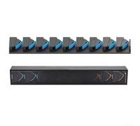 Support de canne à pêche mural pour rangement vertical et horizontal, peut contenir 3 à 9 cannes avec épissure extensible, poignée en silicone épaisse, design antidérapant anti-dommages, pour pêcheurs