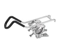 Support de Canne à pêche pour Bateau, Support réglable à Double Collier en Acier Inoxydable 316, équerre gainée de Caoutchouc antidérapant pour Yachts, Bateaux Rapides et Kayaks,