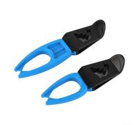 Support de canne à pêche pour seau refroidisseur, support en plastique léger pour la pêche en radeau, glace, roche, rivage, lot de deux pièces avec pinces grandes et petites, blanc pour combo pour