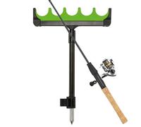 Support de canne à pêche pour terre, support de canne à pêche de rivage,Équipement de support de canne à pêche réglable à 2 sections - Support de canne à pêche, équipement de pêche de spi