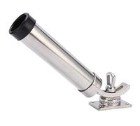 Support de canne à pêche réglable à 360 degrés |Support de bateau marin en acier inoxydable 316 |Secure - Manchon en caoutchouc pour un verrouillage sécurisé de la canne, pêche en