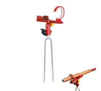 Support de canne à pêche réglable avec pointes au sol | Support de canne à pêche stable pour ponton, quai, bateau, surf, plage, rivage, équipement de pêche en plein air, utilisation durable