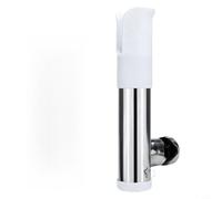 Support de canne à pêche réglable en acier inoxydable pour pont de bateau avec pivot à 360 degrés et construction résistante à la rouille Style noir (Blanc)