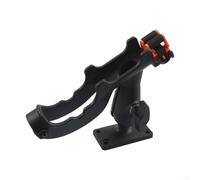 Support de canne à pêche rotatif réglable pour divers bateaux pour kayaks et canoës avec corps en nylon robuste et manchon en silicone pour protéger la canne à pêche
