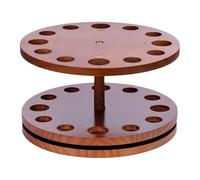 Support De Canne À Pêche, Stabilité Améliorée, 30x30x17,5 Cm, Support De Canne À Pêche, Support-De Rangement Rond En Bois, Performance Fiable, Pour La Fête Des Pères, Noël, La Saint-Valentin