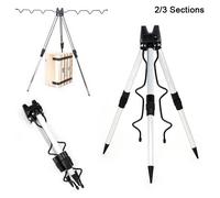 Support De Canne À Pêche Télescopique Multifonctionnel, Trépied Pliable Et Réglable Pour Équipement De Plein Air