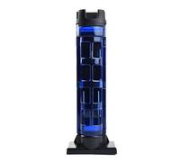 Support de canne à pêche vertical réglable en hauteur, système de rangement, pour boîte de pêche, bateau, équipement marin (bleu)
