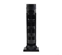 Support de canne à pêche vertical réglable pour Meiho Box 5000/7000/9000/7080/2055/2070/7055/7070 - Repose-canne en plastique avec hauteur de 282 mm et diamètre intérieur de 35 mm, 1 paquet (noir)