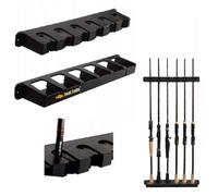 Support De Canne QLS Montage Murale Pour 6 Cannes Rangement Noir