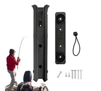 Support de canne réglable : compatible avec un tube flottant, stockage d'équipement en canoë | Support de canne de montage pratique qui peut être installé au mur ou sur le côté d'un bateau,