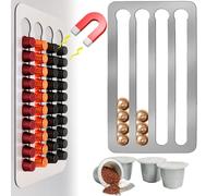 Support de capsules compatible avec Nespresso, distributeur magnétique, sans perçage, pour café